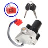 LABLT Motorcycle Ignition Switch Fuel Cap Seat Lock Keys Replacement