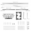 Concealed Sliding Barn Door Hardware Kit,48" Heavy Duty Sliding Door