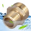 3/4" to 1/2" Brass Hex Nipple, Brass Pipe Fitting Reducing
