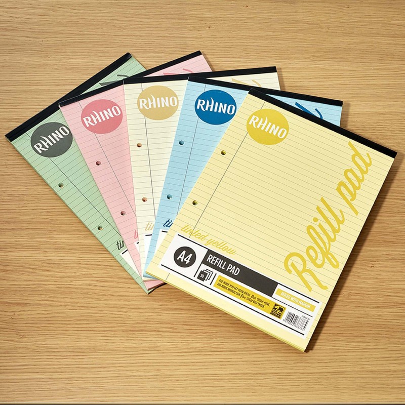 RHINO A4 Refill Pad, Writing Pad, 100 Page / 8mm