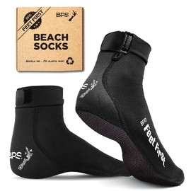 BPS 'Feet First' Water Socks (Premium Black, X-Large)