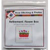 Happy Retirement Tulips Red Flower Box Counted Cross Stitch Card