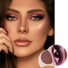 Shimmer Rose Red Single Eyeshadow, Pressed Powder Smoky Eyeshadows, Metallic