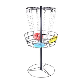 Gamesun Disc Golf Basket, Disc Golf Target with 3 disc, PDGA Standard Size Disc Golf Target with 12 Heavy Duty Chains