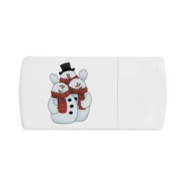 'Snowman Friends' Pill Box with Tablet Splitter (PI00033441)