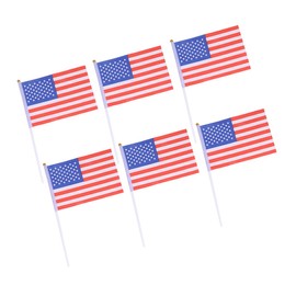 Operitacx 3sets International USA Flag Stick Lightweight Flags for Party Classroom Garden Festival Parade Desk Decorations 20pcs*3