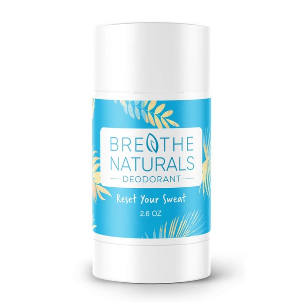 Breathe Naturals | Natural Deodorant for Women, Men and Kids, 24 Hour Odor Protection, Aluminum Free, Safe for Sensitive Skin | Cooling CocoMint