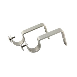 Rod Desyne Heavy Duty 1 inch Wall Bracket Single Pair, Satin Nickel, 2 Piece