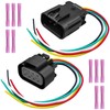 QAGGUM Headlight Connector Harness Compatible with Chevy GMC Sierra Silverado
