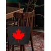shop4ever Canada Leaf Heavy Canvas Tote with Zipper Canadian Flag