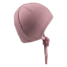 Sterntaler Beanie Waffle Pique with Tie Band for Girls - Baby Beanie Girls with UV Protection 30 for Fun on Hot Days - Lightweight Hat for Babies, Matt Pink