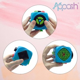 APPASH Fidget Cube Stress Anxiety Pressure Relieving Sensory Toy for Focus[Blue]