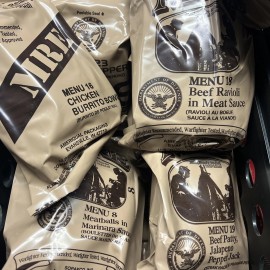 Unbranded Three Random Meals MRE U.S. Military Ready to Eat Meals INSP 2025-2027