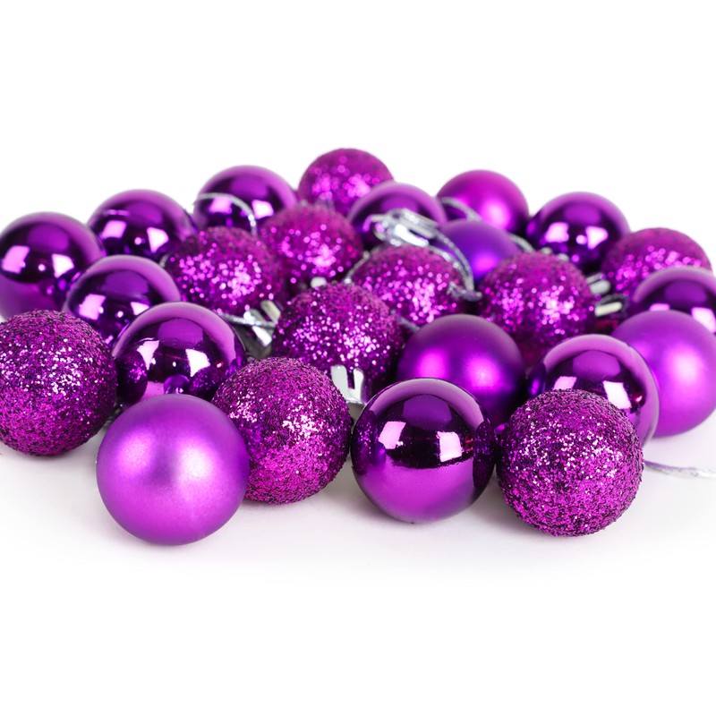 Christmas Concepts® Pack of 25-25mm Mini Christmas Tree Baubles -