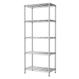 SINGAYE 5 Tier Storage Garage Shelving Units Heavy Duty Wire Shelves Pantry Metal for Pantry Closet Kitchen Laundry Bathroom Organizers Shelf Home Shorage Gray