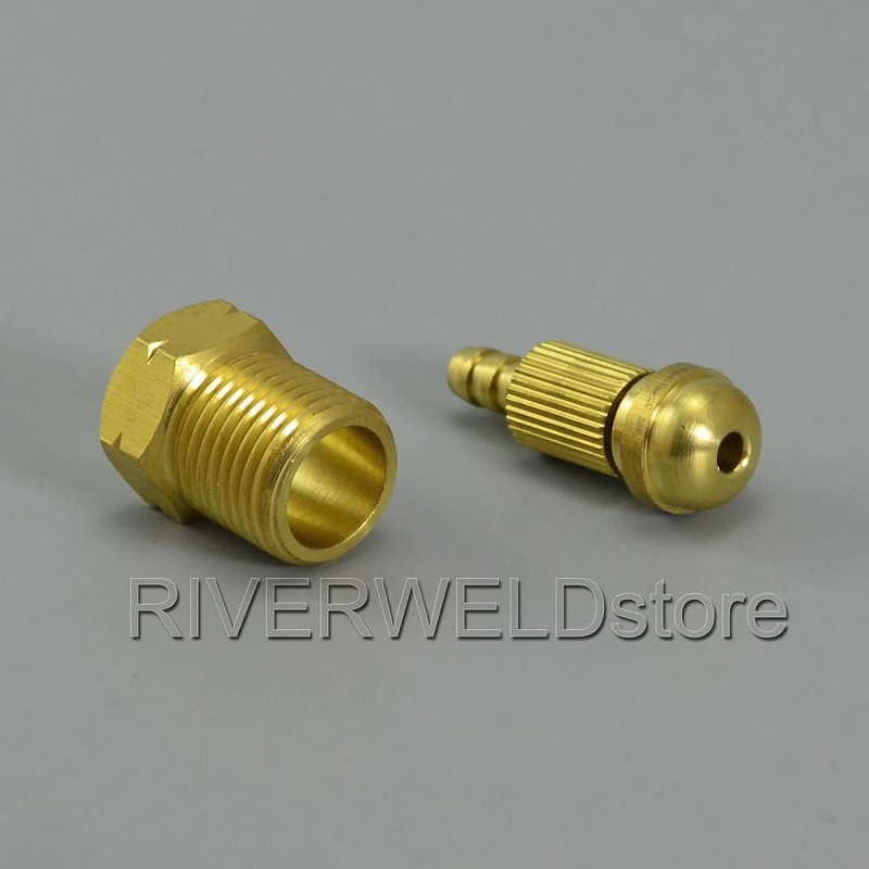 RIVERWELD TIG Welding Torch Fitting Connector Adapter Miller Gas Quick