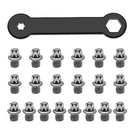 Be In Your Mind 50Pcs Bike Pedal Screws with Torx Wrench Bicycle Pedal Bolts Screw Bike Pedals Anti Skid Nails Bike Accessories M4x4.4mm Steel