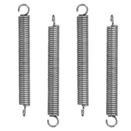 GUNGY Tension Springs with Hooks Stainless Steel Tension Spring 55 mm Outer Diameter 6 mm Wire Diameter 1.0 mm Hook Angle 90 Degree Maximum Tensile Force 3.4 kg 1.0 x 6 x 55 mm Pack of 10