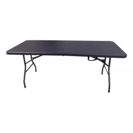 Otra Volta Mesa Plegable Portátil De Plástico 180 Cm Portafolio Negra