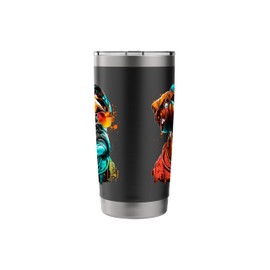 DJ Bulldog Headphones For Men Boys Women Kids Stainless Steel Insulated Tumbler