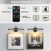JOOSENLUX Modern Wall Lights Battery Operated Black Wireless Picture Lights