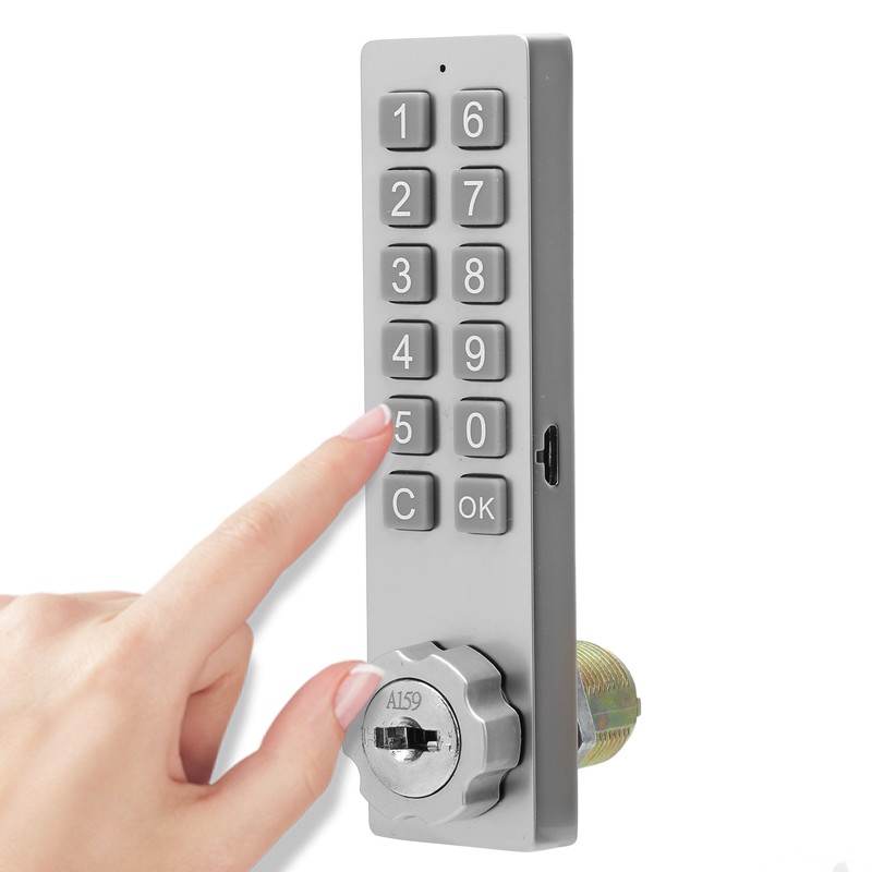 Keypad Cabinet Lock Password Key Unlocking Zinc Alloy Security With