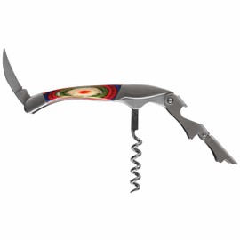 Totally Bamboo Baltique Marrakesh Collection Waiter's Friend Wine Key for Servers, Multifunctional Wine Opener with Corkscrew, Foil Cutter and Bottle Opener
