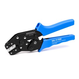 WEKESIGO SN-01BM Ratchet Crimper AWG28-20 0.08-0.5mm ² for XH2.54/3.96,PH2.0,PX,JST,Molex Terminal
