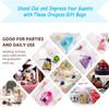 Dealglad 50Pcs Pink Organza Bags 3x4 inches, Mini Drawstring Jewelry