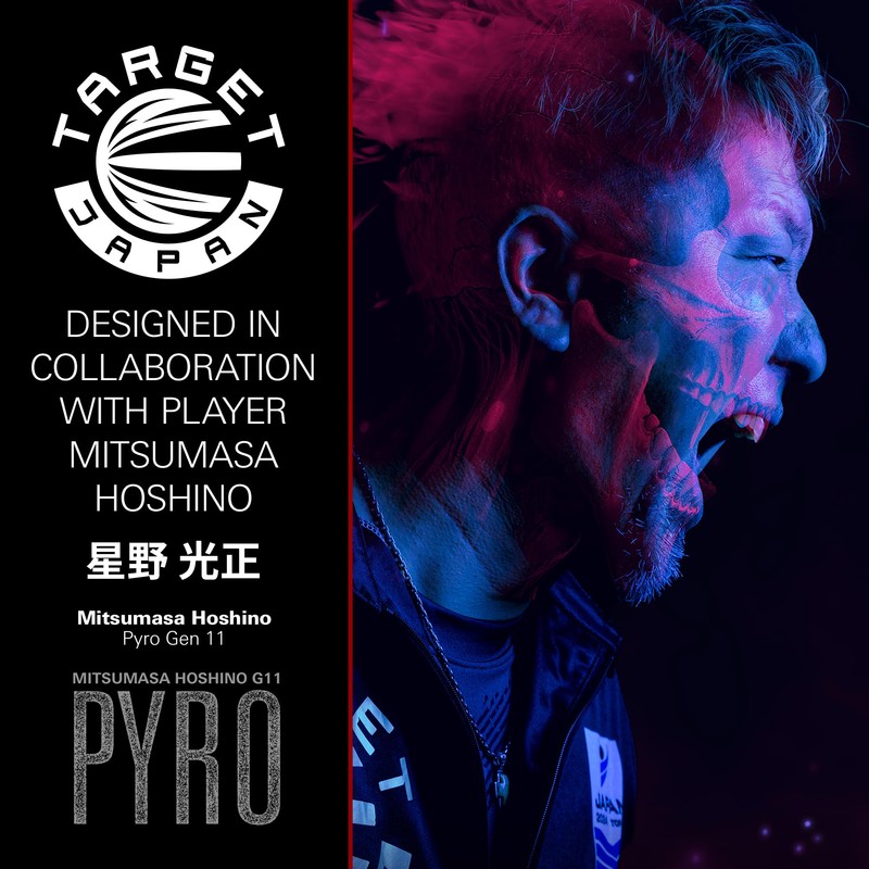 TARGET Japan Pyro G11 Steel Tip Darts with Kflex, 24G