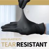Schneider & Kingfa Black Nitrile Disposable Gloves XL Latex &