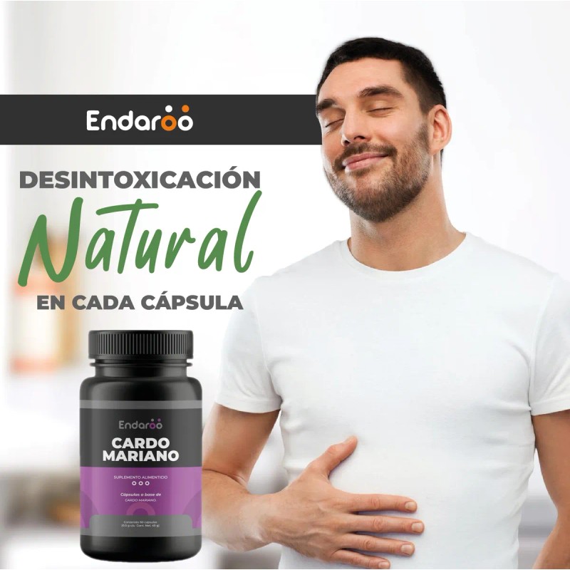 Cardo Mariano 500mg - 90 Cápsulas Por Frasco, Silimarina