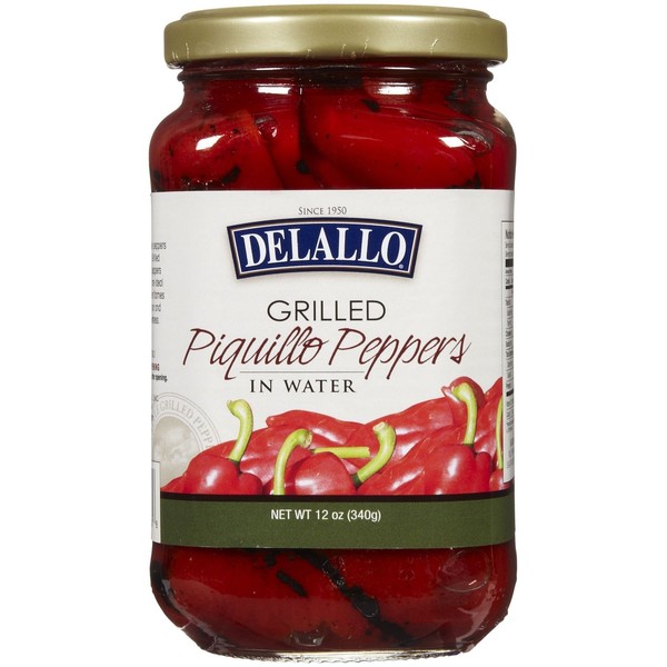 Delallo Grilled Piquillo Pepper, 12 oz