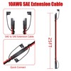 Magiktech 3/6/12/25/50 FT SAE to SAE Extension Cable 10AWG,10 Gauge