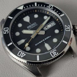 tokeilab SEIKO SKX007 SKX009 CERAMIC Bezel Insert Black SKX (SUB style) Sloped C3