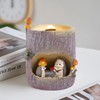 Naimo Tree Stump Scented Candle Animal Aromatherapy Candles Wood Holder