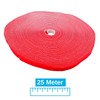 AIXONTEC 25 m Velcro Red Velcro Cable Ties 15 mm