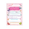 Junapack 12 Invitations for 10th Birthday Girl Butterflies