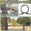 Outdoor Retractable Clothesline, 3/16" Coated Steel Wire Rope
