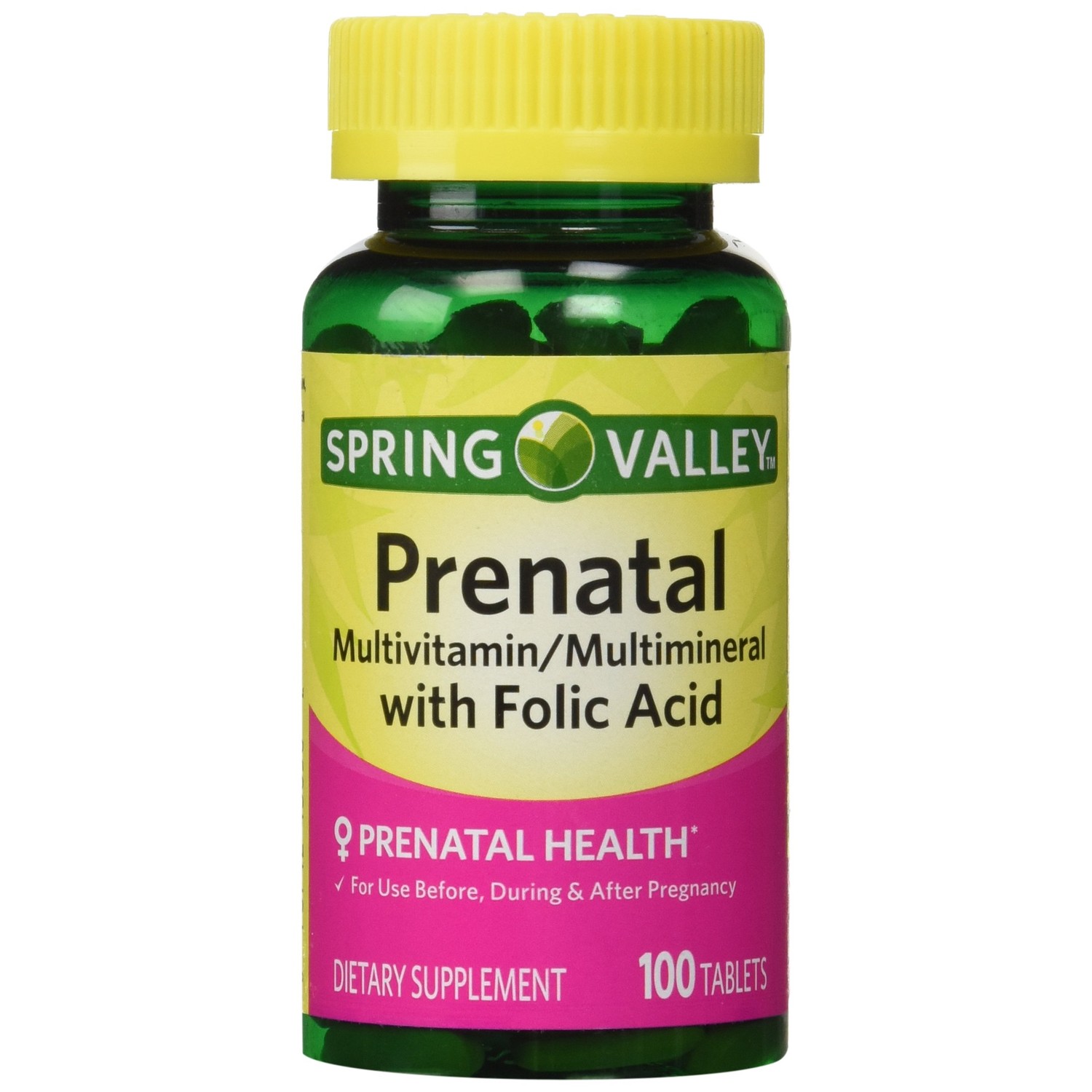 Spring Valley Prenatal, Multivitamin, Multimineral, 100 Tablets w