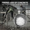 Fiberglass for Concrete, 3/4" Length,2.5 Lb, AR-Glass Chopped Strand Fiberglass