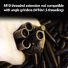 4-Piece M10x1.5 Angle Grinder Extension Kit – 2",3",4",5" Extension Rod