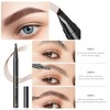 Eyebrow Pencil, Light Brown Waterproof Eye Brow Pen Microblading Smudge-Proof