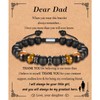 KORAS Gifts for Dad, Dad Bracelet Tiger Eye Stone Bracelet,