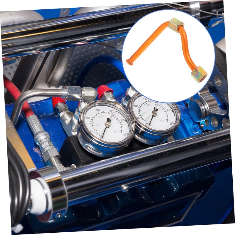 Operitacx Air Compressor Exhaust Pipe Hose Flexible Aluminium Pipe for