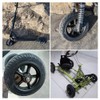 Electric Scooter 200x50 Solid Tire & Plastic Hub 8"x2" Solid