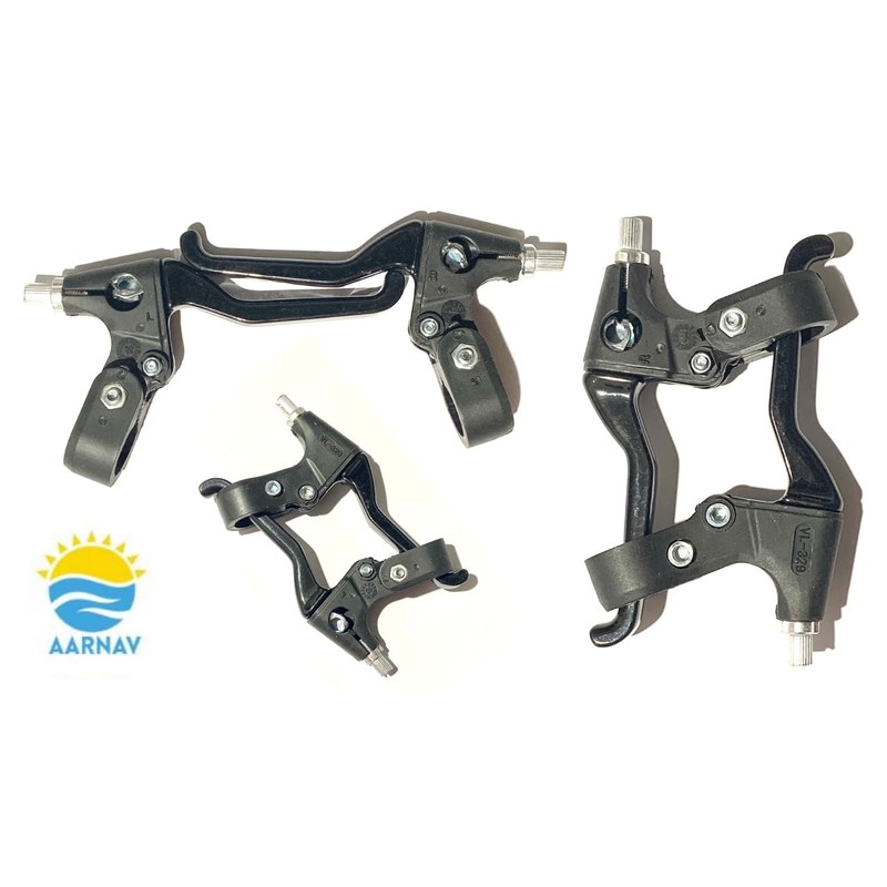 AARNAV Complete V Brake Set V Brakes, Cables Black Levers,