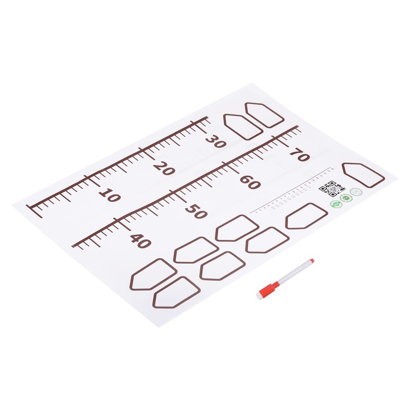 sourcing map Growth Chart 200cm Metric Height Chart Ruler Wall