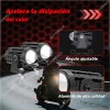 2 Par Faros Luces Led Para Motos Auto Doble Color