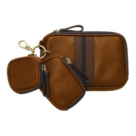 Fossil Men's Tech Trio Travel Bag 7" L x 1.275" W x 4.75" H, brown